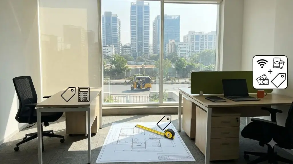 Current image: How to Compare Office Space Pricing in Hyderabad: Per Seat vs Per Sq Ft vs All-Inclusive